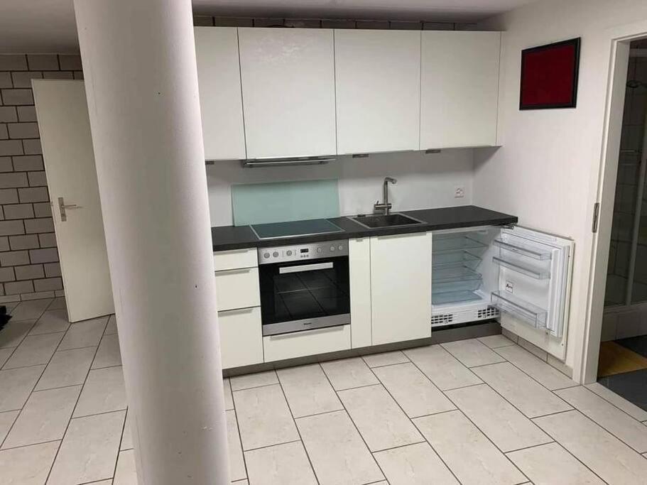 Basel - 5 Mins Away - Modern Basement Studio With Kitchen 35M2 In Muttenz Exterior photo