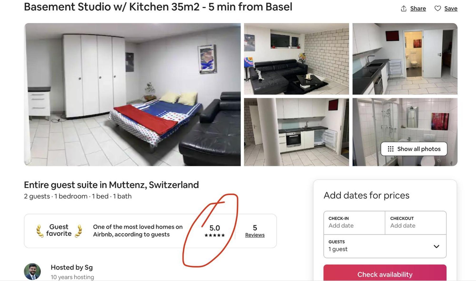 Basel - 5 Mins Away - Modern Basement Studio With Kitchen 35M2 In Muttenz Exterior photo